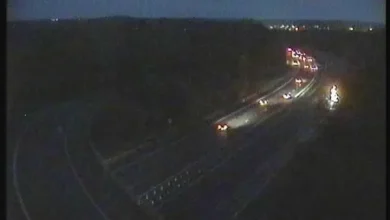 Motorway closed after lorry crashes into 2 cars as drivers warned over delays