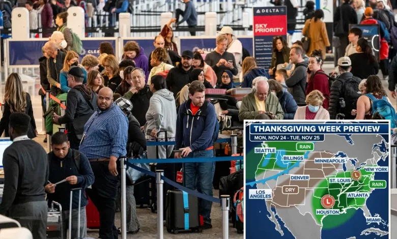 Multiple Thanksgiving week storms expected to impact millions of travelers