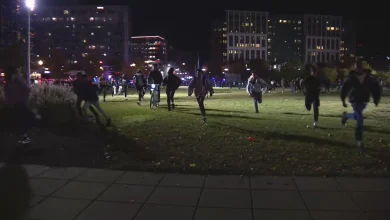 Multiple arrests in Navy Yard on Halloween night, large group flees from police and troops
