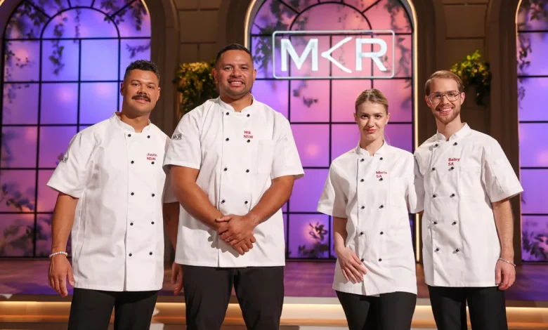 My Kitchen Rules: Justin and Will and Maria and Bailey prepare to battle it out in the competition’s grand final
