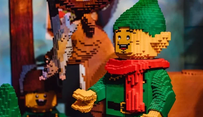 Myer Christmas Windows 2025 celebrate Lego