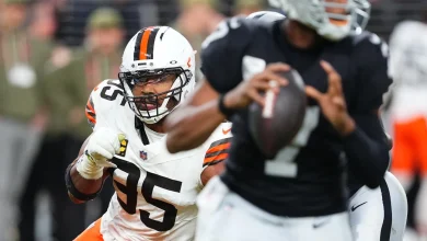 Myles Garrett is 5.0 sacks away from breaking the single-season sack record
