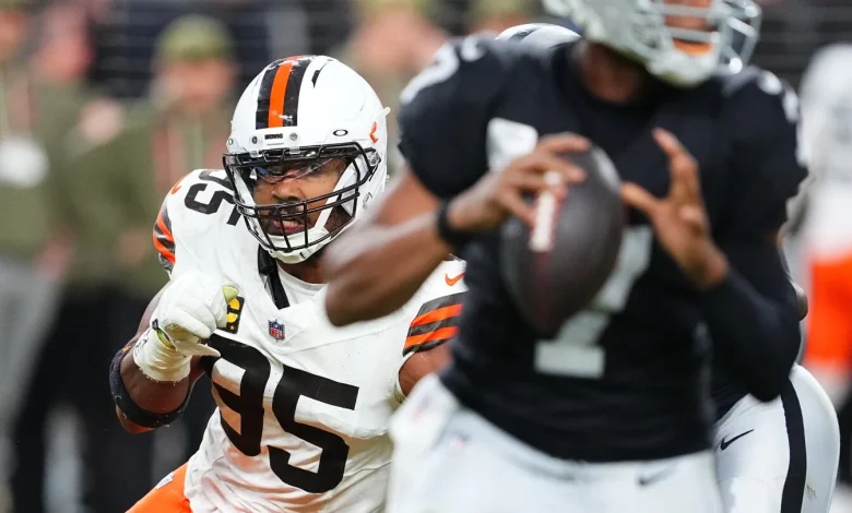Myles Garrett is 5.0 sacks away from breaking the single-season sack record