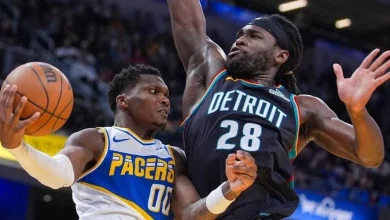 NBA scores: Pistons beat Pacers 122-117 to tie franchise record with 13th straight win