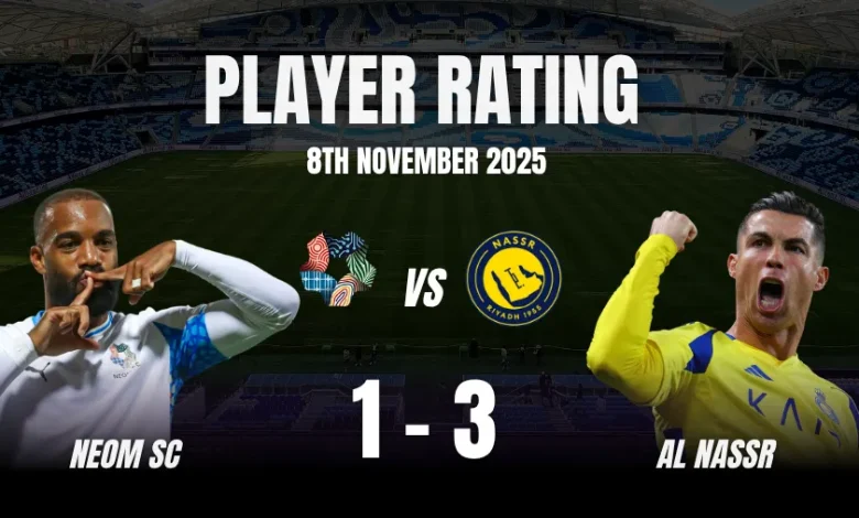 NEOM vs Al Nassr Player Ratings, Saudi Pro League 2025-26
