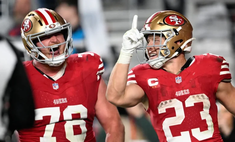 NFL: Christian McCaffrey's big night leads San Francisco 49ers to 20-9 victory over Carolina Panthers