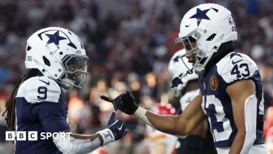 NFL: Cowboys lead Chiefs at half-time after Packers edge Thanksgiving thriller