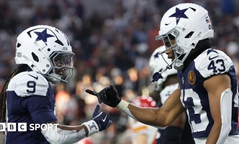 NFL: Cowboys lead Chiefs at half-time after Packers edge Thanksgiving thriller