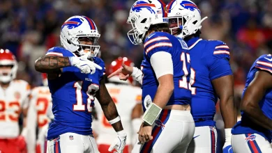 NFL fines Josh Allen, Elijah Moore for "violent gesture" after TD