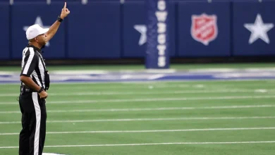 NFL referee Adrian Hill carted off with injury during Bills-Texans game