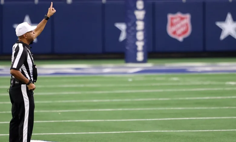 NFL referee Adrian Hill carted off with injury during Bills-Texans game