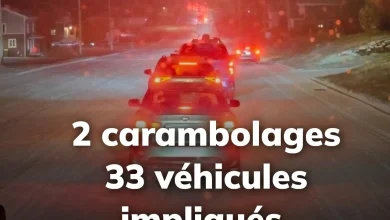 NOUVELLES INFORMATIONS Deux carambolages impliquant 33 véhicules au Québec