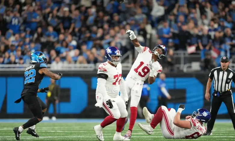NY Giants trick play TD with Jameis Winston gives them lead over Lions