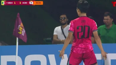 Nam Ian anota el segundo gol de Corea del Sur en otro error defensivo de México