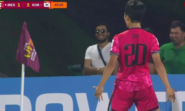 Nam Ian anota el segundo gol de Corea del Sur en otro error defensivo de México