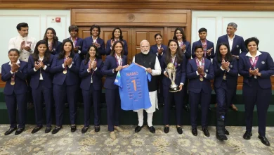 Namo 1: Harmanpreet Kaur, team India gift special signed jersey to PM Modi