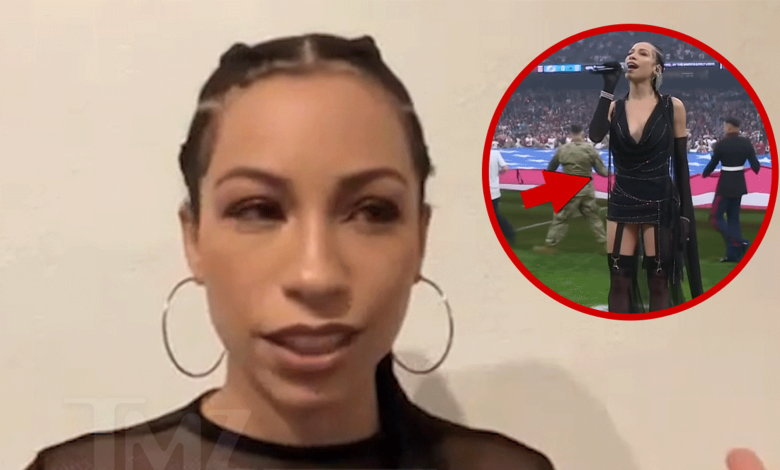 National Anthem Singer, Criticized Over 'Stripper Look,' Says NFL Approved Outfit