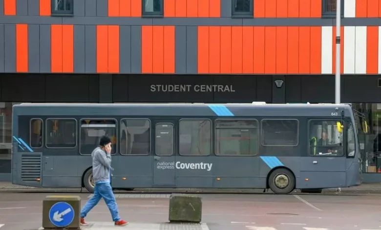 National Express Buses Rerouted Due to Cars Blocking Roads in Coventry