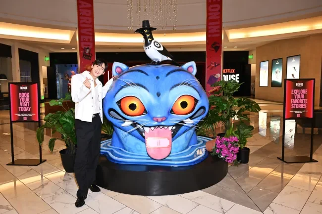 Netflix House opens its doors with ‘Wednesday,’ ‘Emily in Paris’ and ‘KPop Demon Hunters’ stars on hand to celebrate