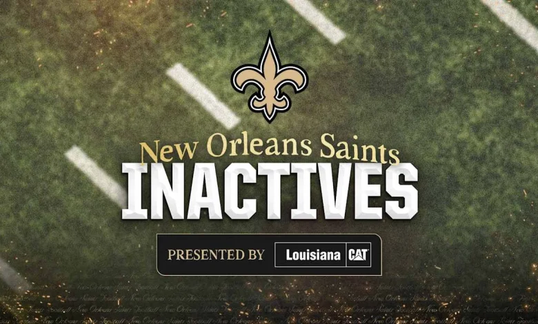 New Orleans Saints inactives for Atlanta Falcons game | 2025 NFL Week 12