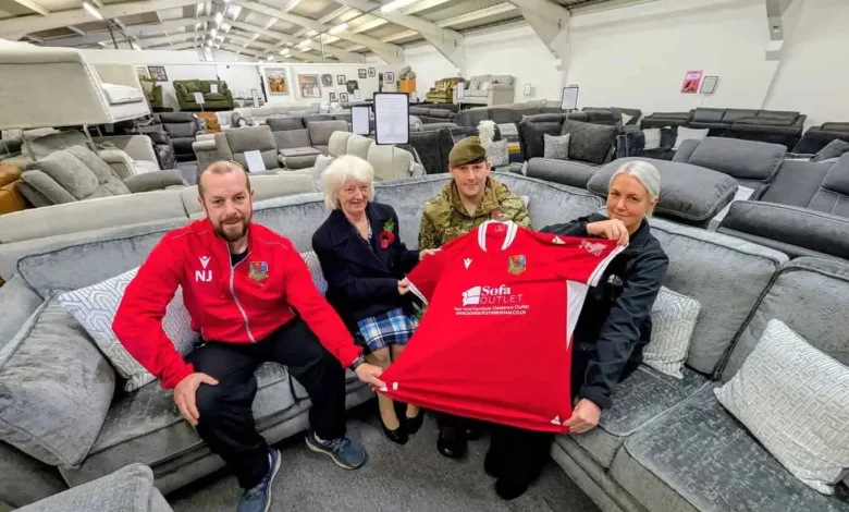 New kit for football team in Wrexham that brings together veterans from across the county