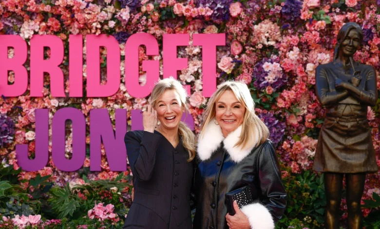 New statue of Bridget Jones joins other film icons in London's Leicester Square