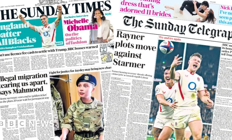 Newspaper headlines: End of 'golden ticket' asylum rules and Labour leadership talk
