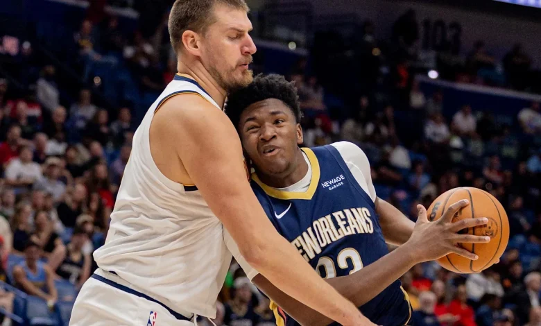 Nikola Jokic Gives Derik Queen His Flowers After Rookie's Career Night