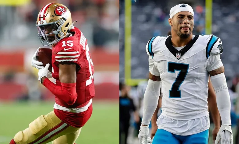 Niners WR Jauan Jennings strikes Panthers safety Tre'Von Moehrig postgame following in-game low blow