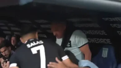 No se vio: el saludo de Salas con Costas en la previa del River vs. Racing