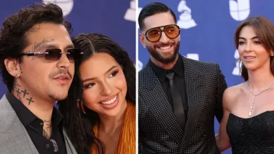 Nodal, Ángela Aguilar y otras parejas que derrocharon amor en los Latin GRAMMY 2025