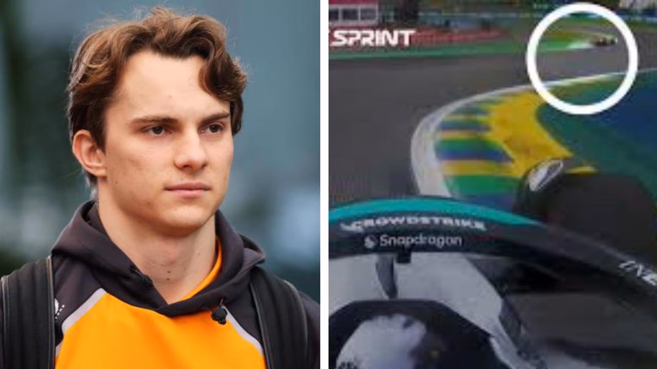 Norris blamed as Piastri crashes out