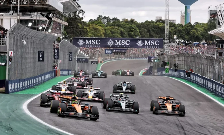 Norris wins Brazilian GP as Piastri penalised, Verstappen third from pits