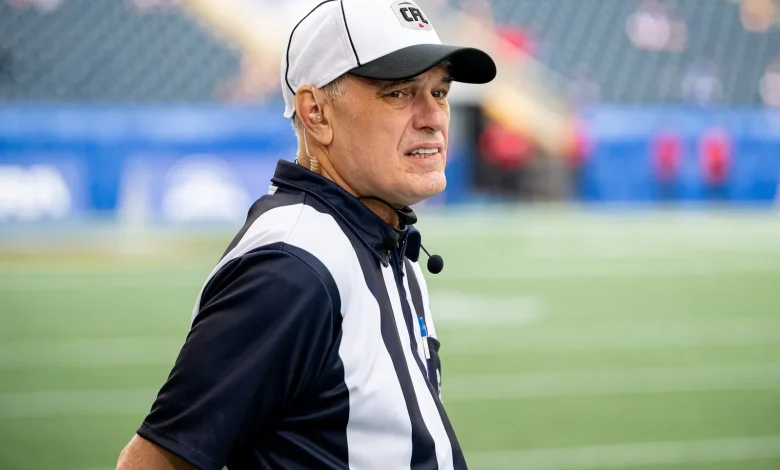 Not going anywhere: referee Andre Proulx dismisses retirement talk ahead of 112th Grey Cup