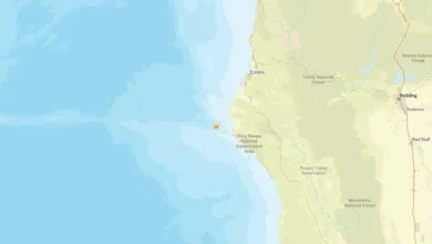 Nov. 7: Earthquake measuring 2.8 rattles region near Petrolia, CA