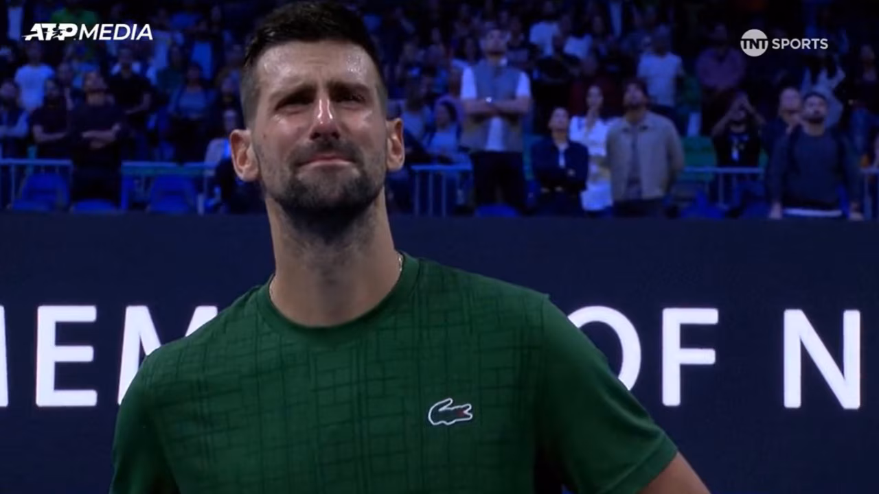 Novak breaks down over legend’s death