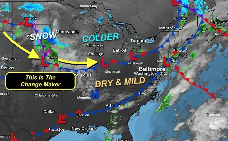 November 8 Mild Weekend With Rain Sunday Then Arctic Air And Mountain Snow Monday