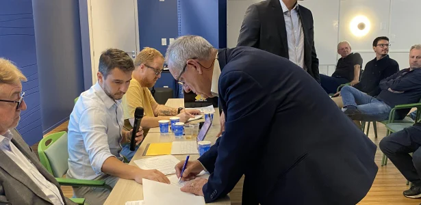 “O Criciúma pertence a todos nós”, afirma Pedro Paulo Canella em discurso de posse