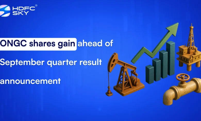 ONGC shares gain ahead of September quarter result announcement