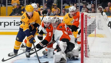 O'Reilly Scores Lone Preds Goal in Loss to Flyers