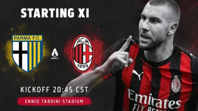 Official: Parma vs. AC Milan starting XIs – one change from Roma win