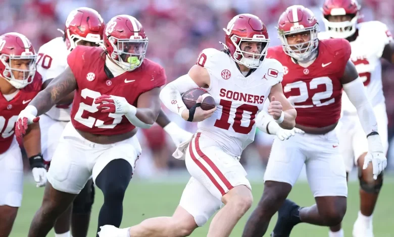 Oklahoma football upsets Alabama, ends Crimson Tide's unbeaten SEC streak
