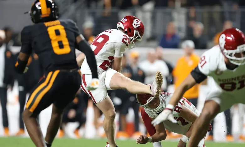 Oklahoma's Tate Sandell starts Alabama game with another record