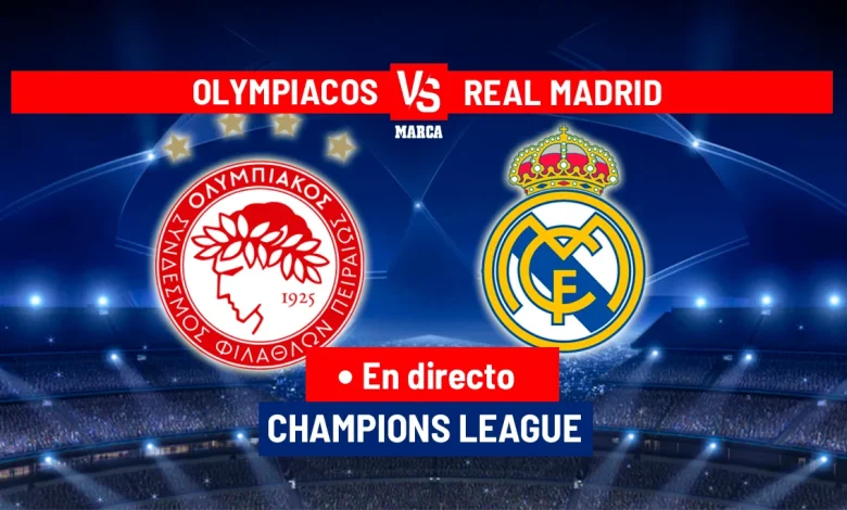 Olympiacos - Real Madrid en directo | Champions League hoy en vivo