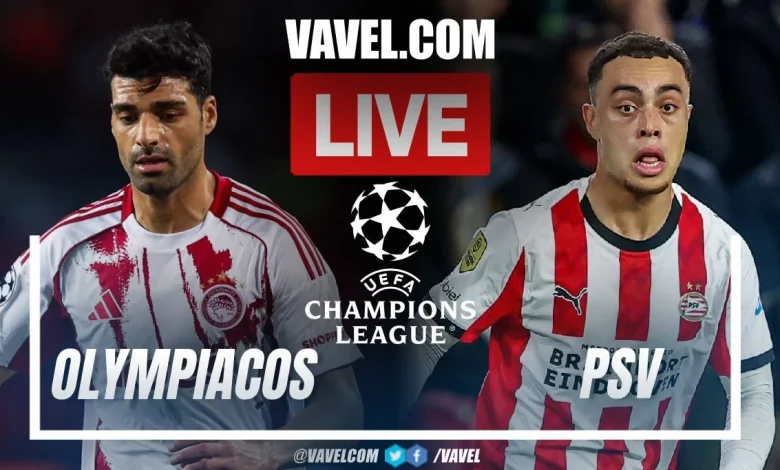 Olympiacos vs PSV LIVE Score Updates in UEFA Champions League Match