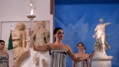 Olympic flame begins its journey to the Milan Cortina Winter Olympics