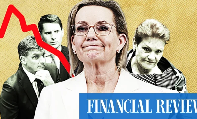 One Nation closing in on Coalition as Ley’s rating hits record low