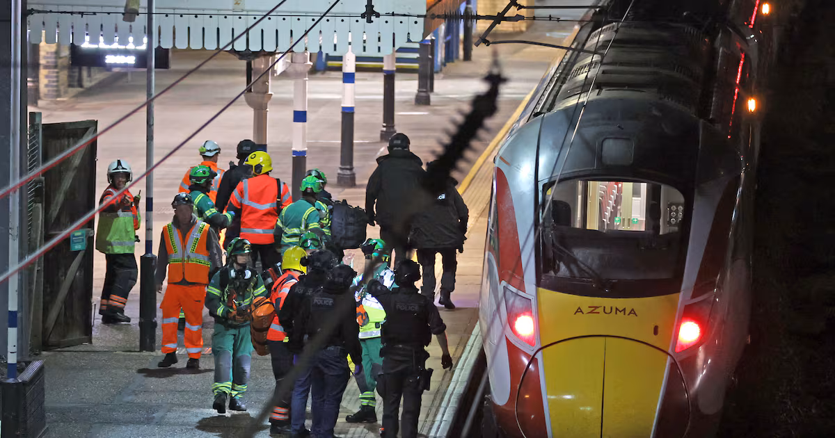 One man remains in custody after mass stabbing on train in England, police say