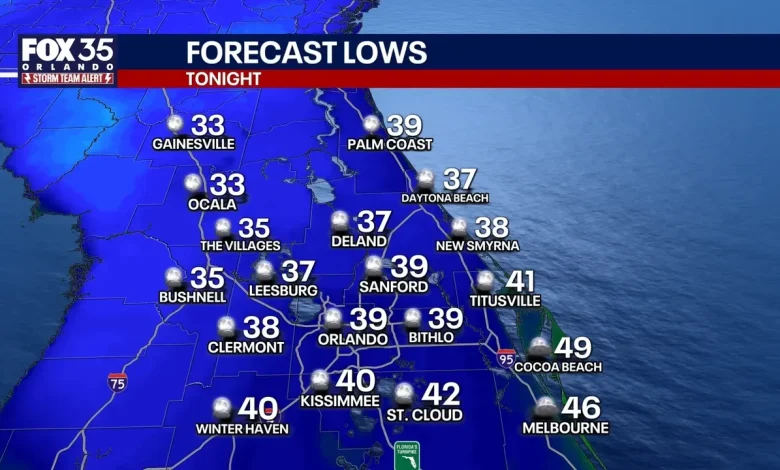 Orlando weather: Chilly weather continues through Wednesday morning across Central Florida
