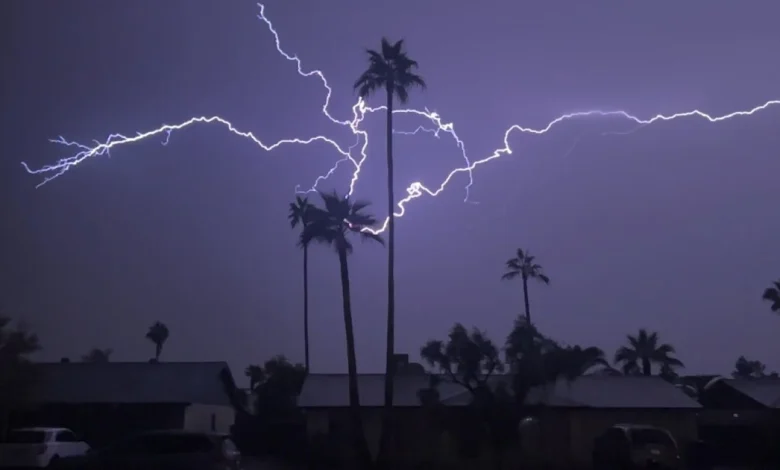PHOTOS: Lightning, hail and winter wonderland scenes across the Valley